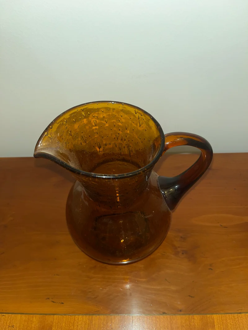 Pichet en verre bullé - Biot