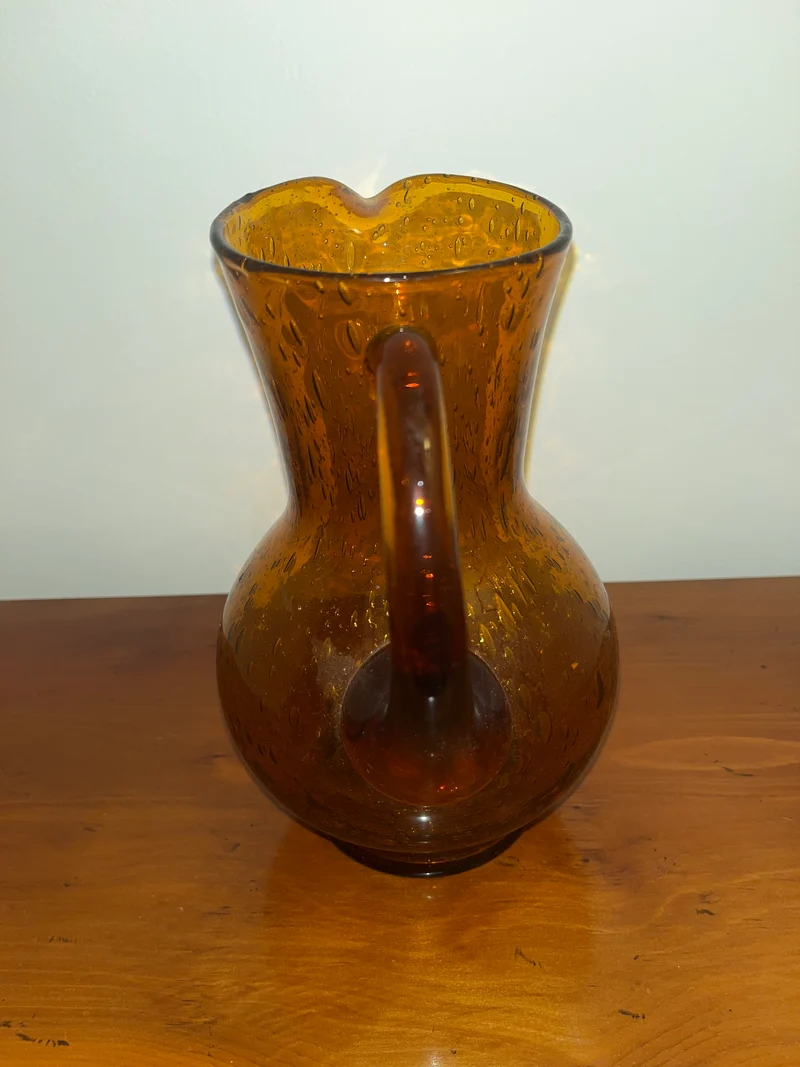 Pichet en verre bullé - Biot