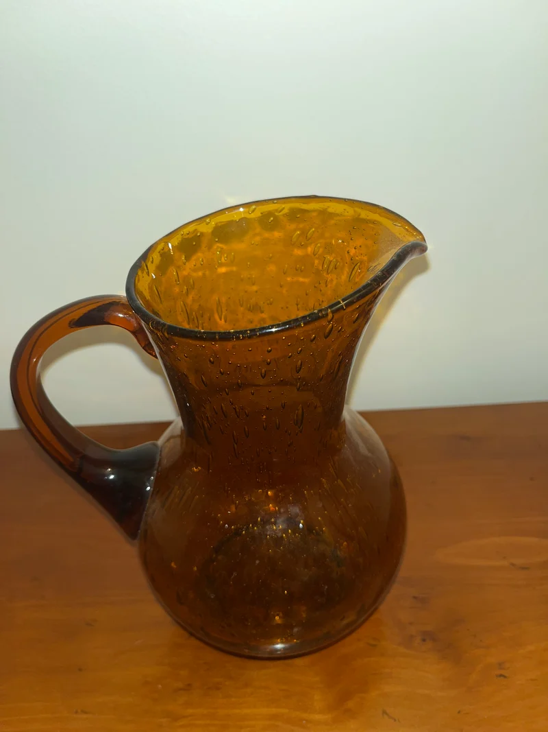 Pichet en verre bullé - Biot