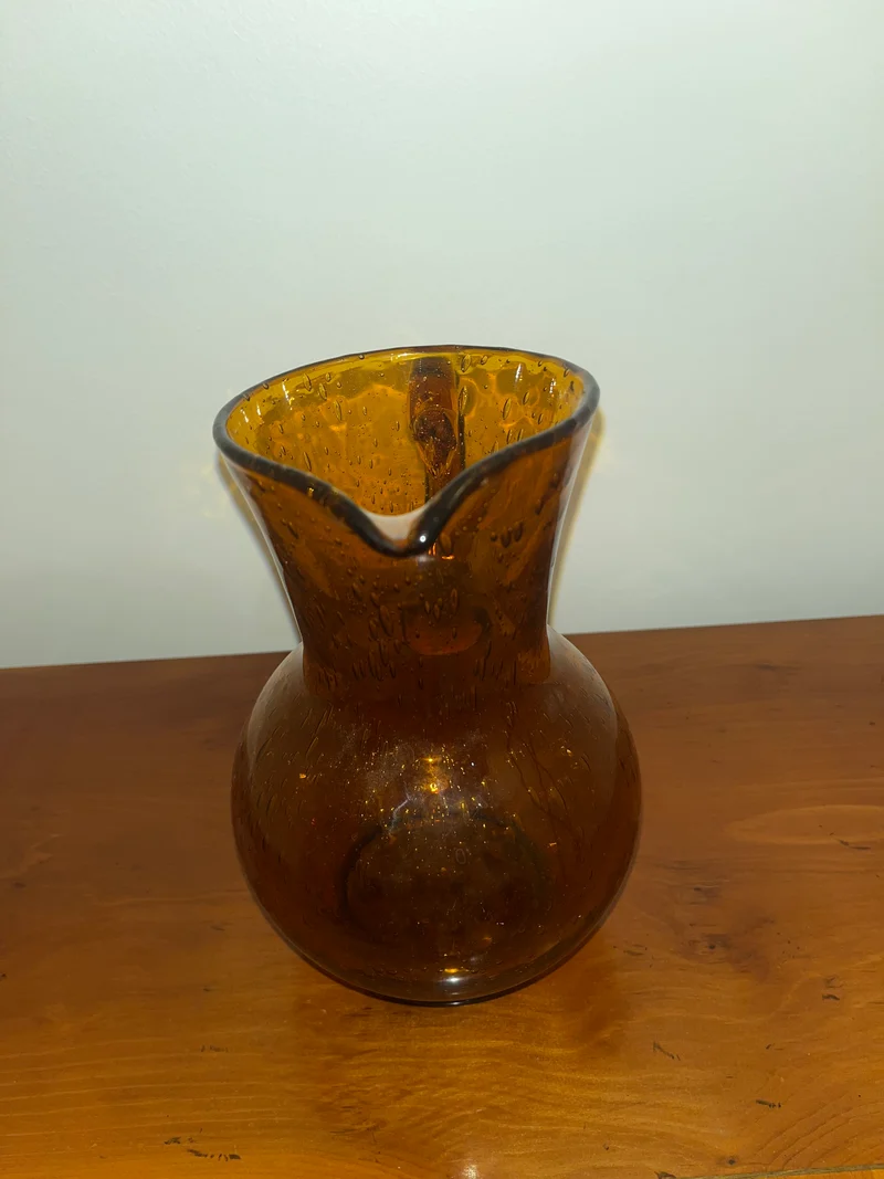 Pichet en verre bullé - Biot