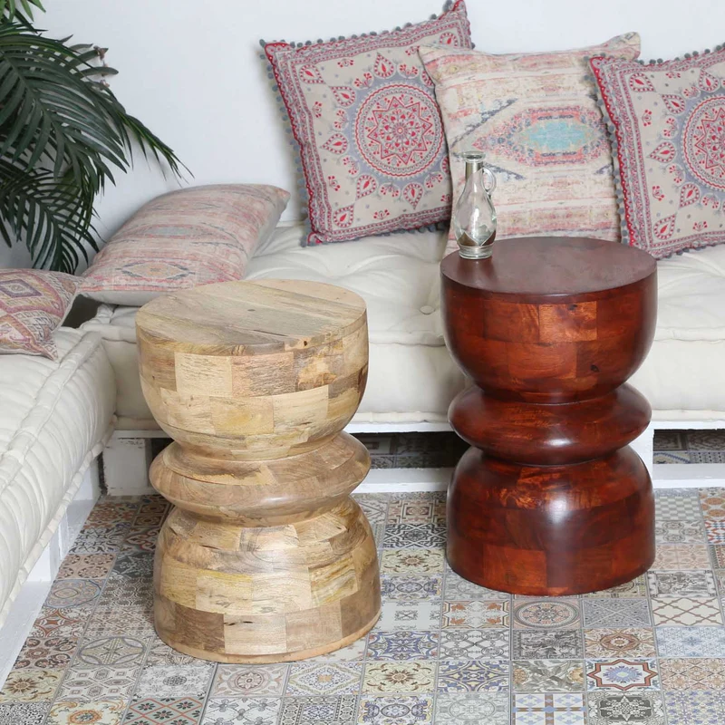 Tabouret oriental Milano marron