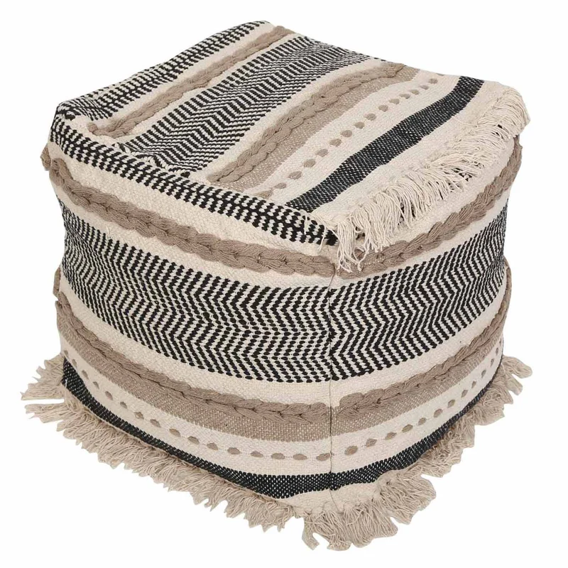 Pouf cube bohème Kara