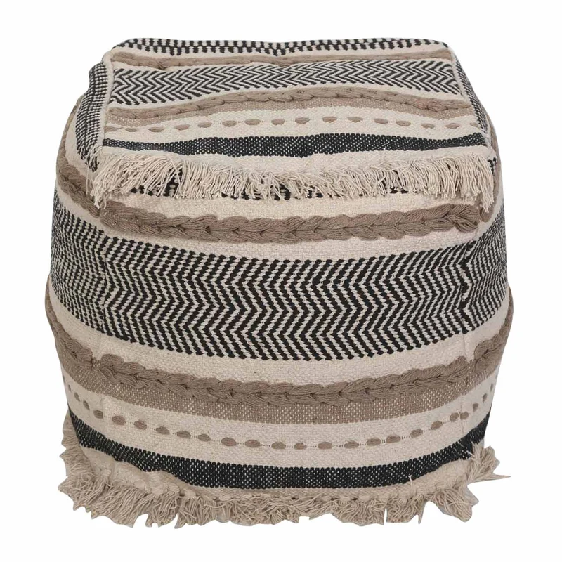 Pouf cube bohème Kara