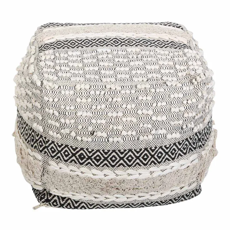 Pouf bohème assise cube Mara
