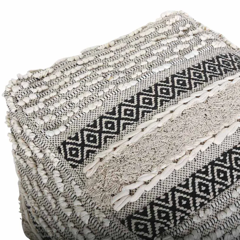 Pouf bohème assise cube Mara