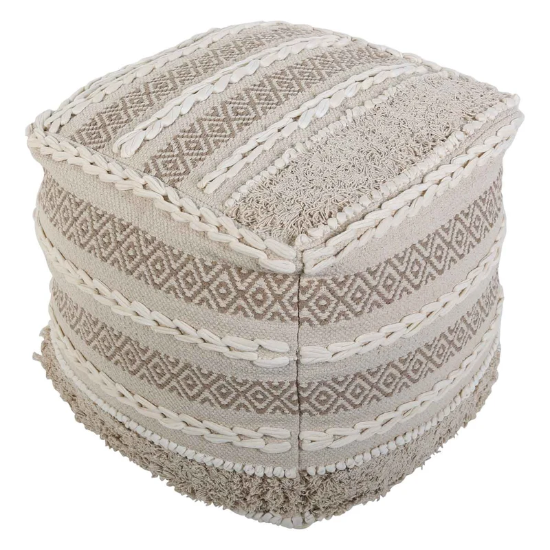 Pouf siège cube bohème Zara