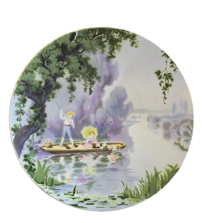 Assiette décorative Edmond. Lachenal