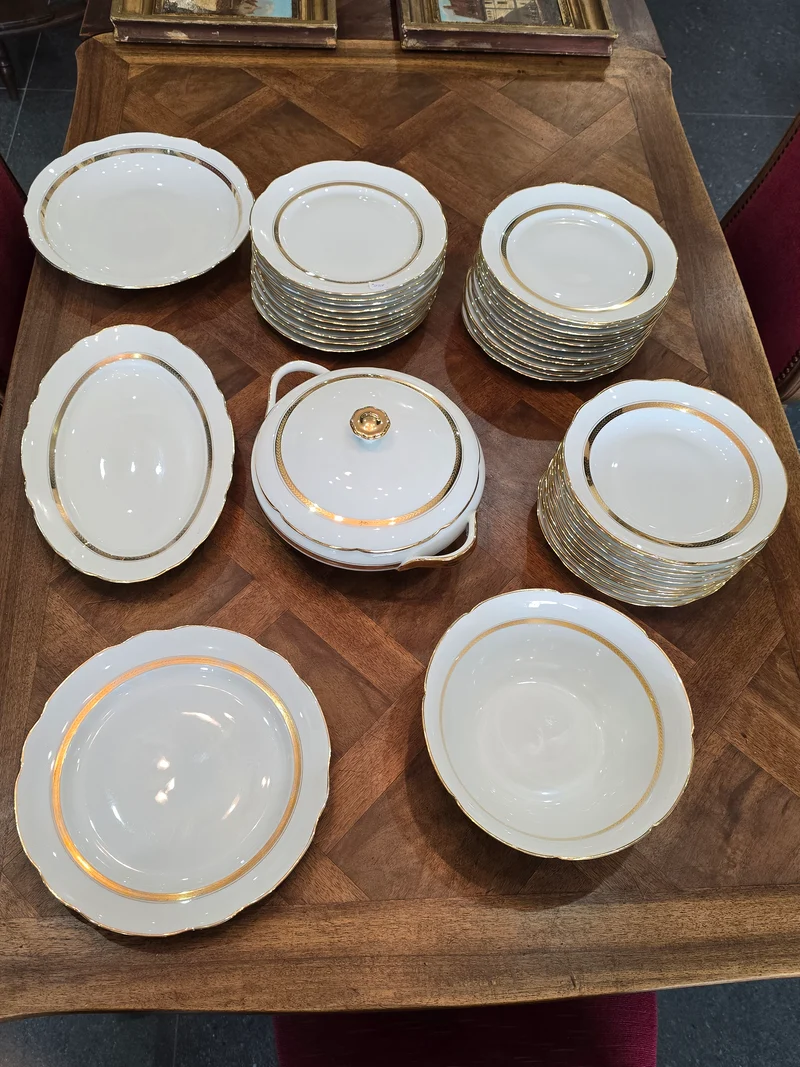 Service porcelaine de Sologne "model archevêque 2