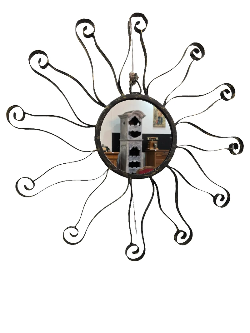 Miroir soleil métal