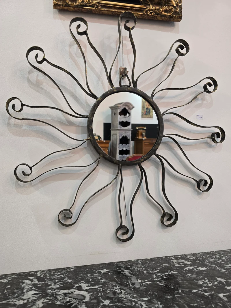 Miroir soleil métal