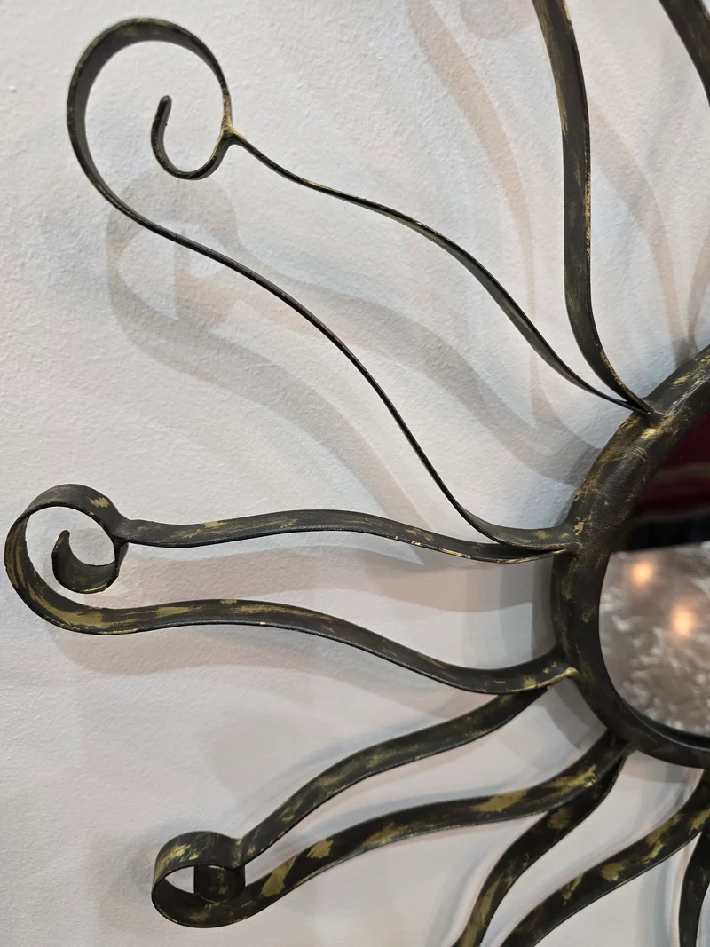 Miroir soleil métal