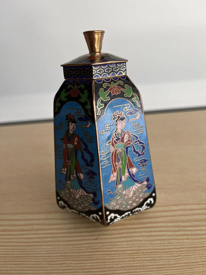 Récipient cloisonné chinois année 1930