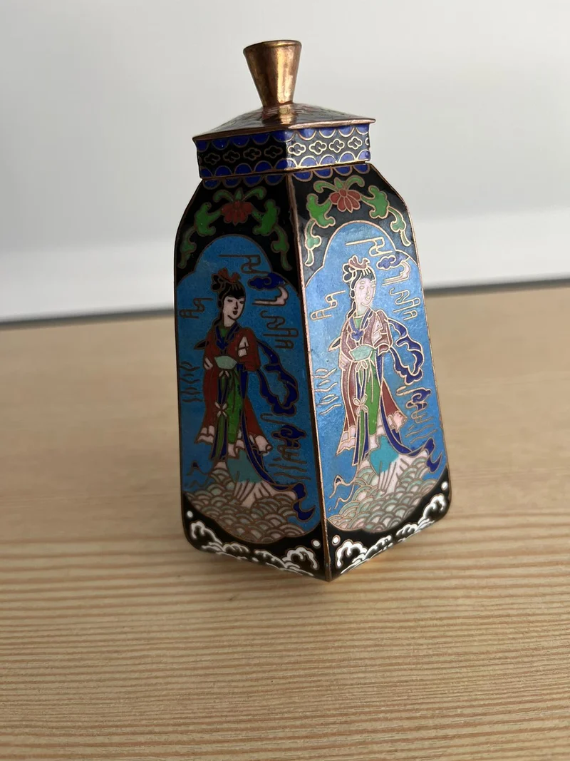 Récipient cloisonné chinois année 1930