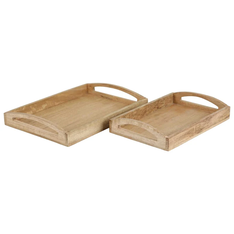 Plateau en bois HTB2 lot de 2