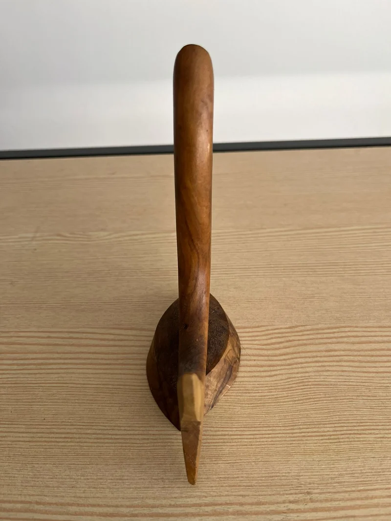 Sculpture poisson en bois d’olivier