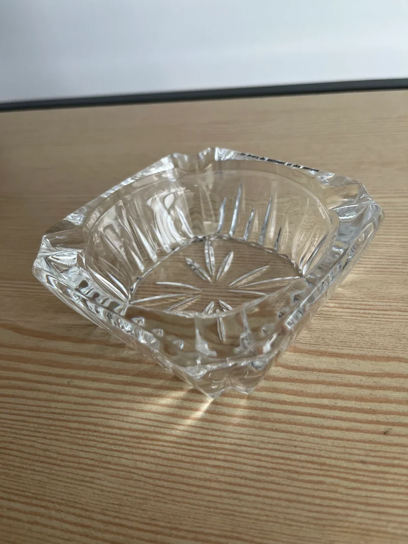 Cendrier vintage en cristal d’Arques