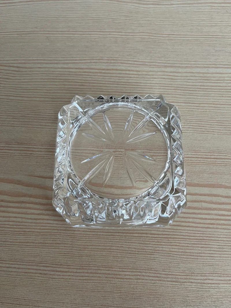 Cendrier vintage en cristal d’Arques