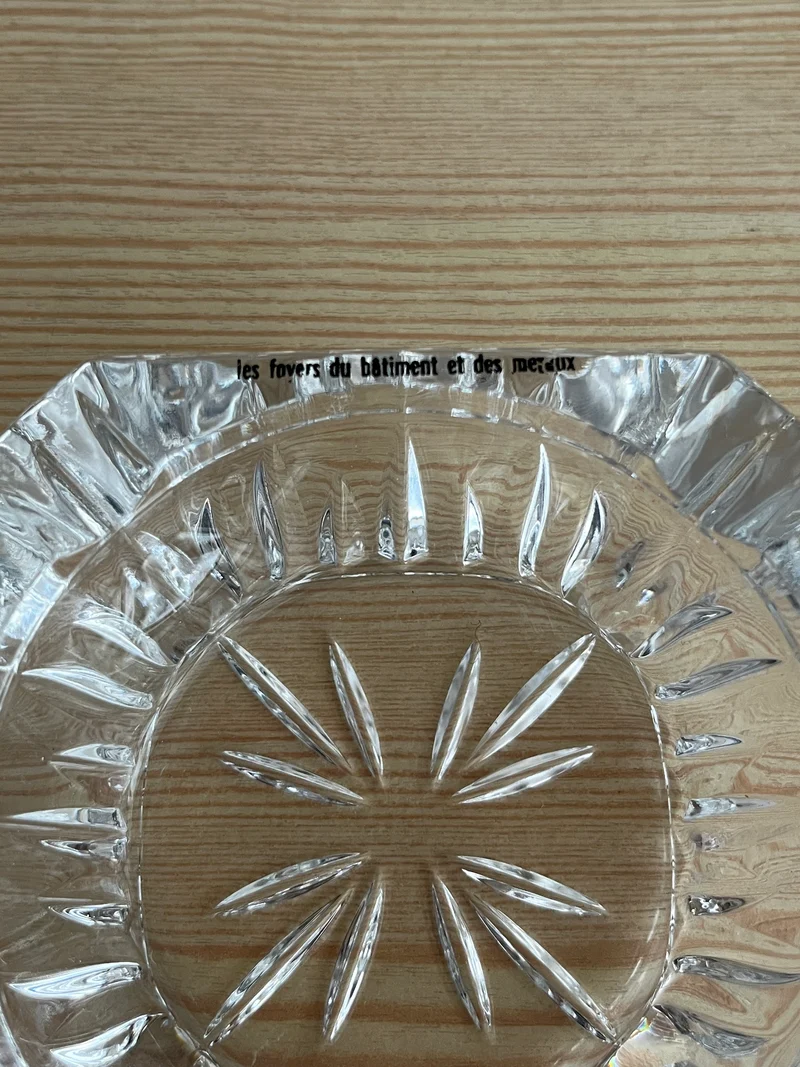 Cendrier vintage en cristal d’Arques
