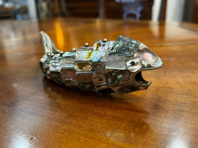 Poisson d'ormeau vintage articulée ouvre-bouteille de Los Castillo