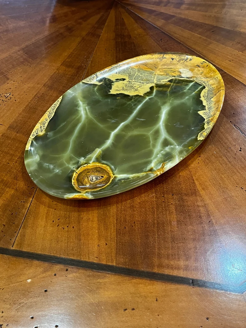 Plat vintage en onyx