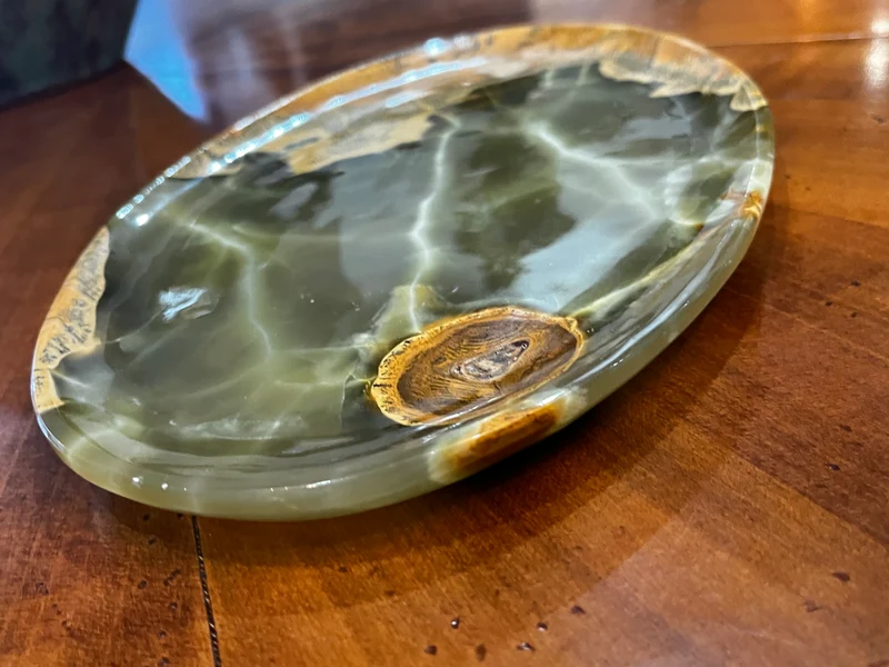 Plat vintage en onyx