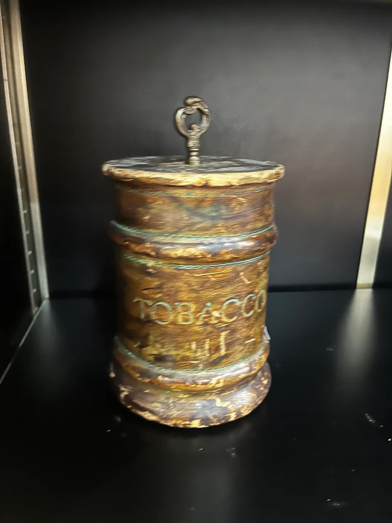 Tabatière vintage en cuir