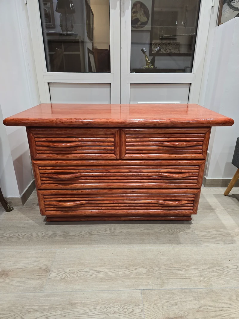 Commode en rotin 'Maugrion'