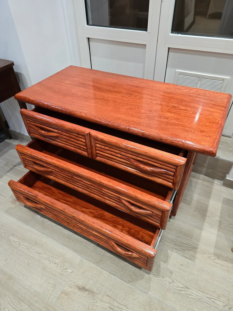 Commode en rotin 'Maugrion'