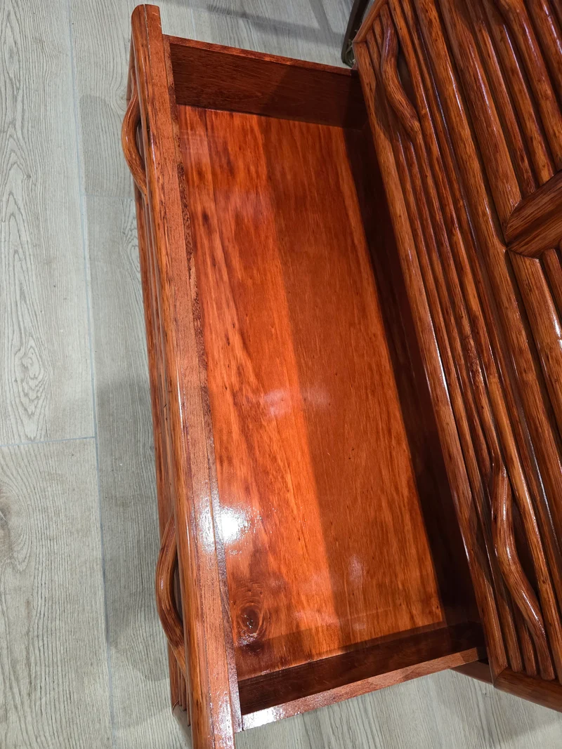 Commode en rotin 'Maugrion'