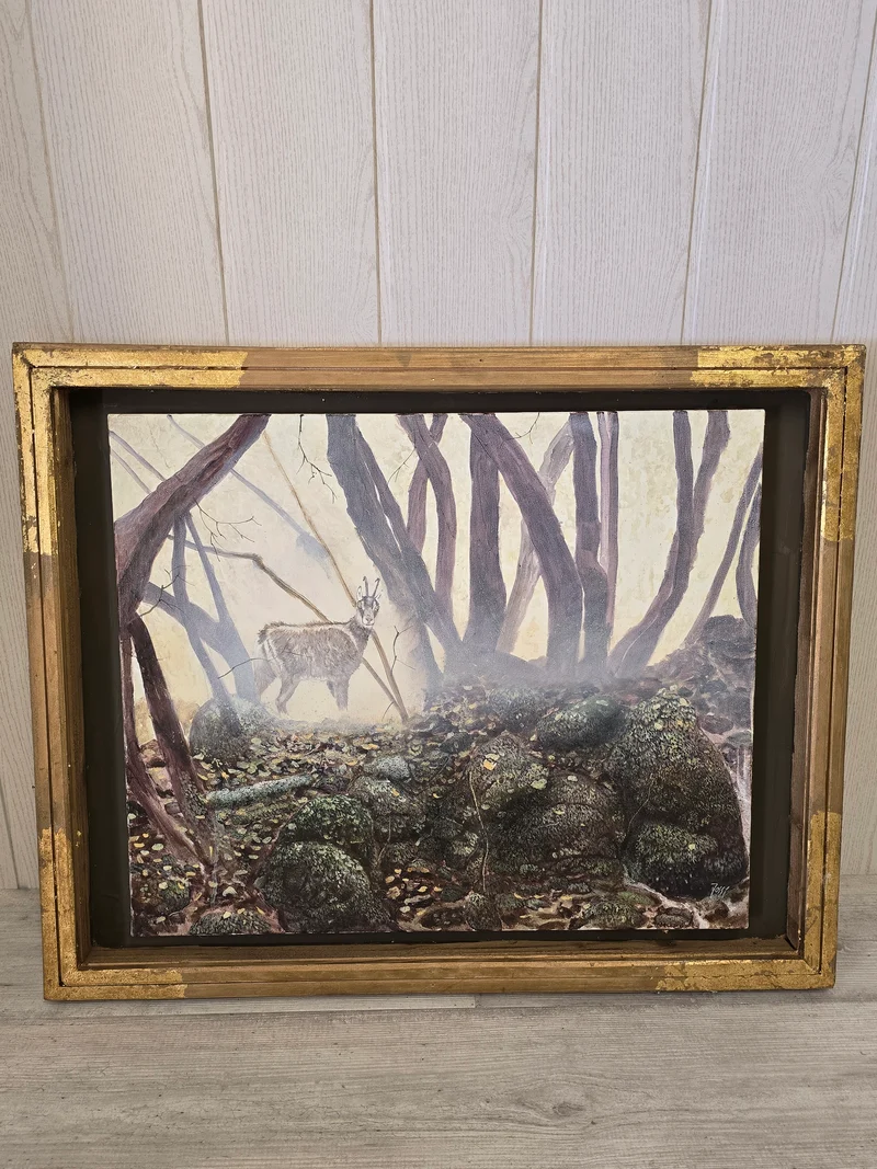 Tableau "Chamois en forêt" - GR