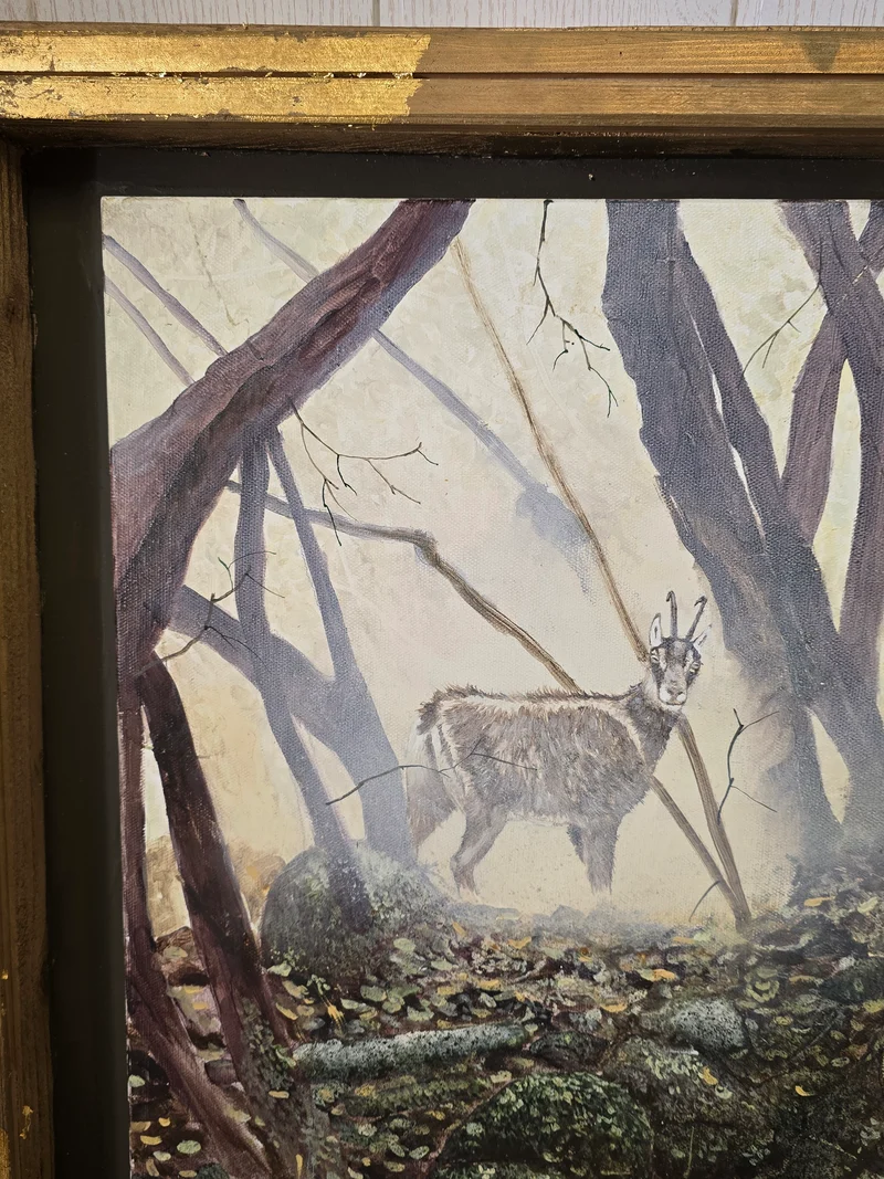 Tableau "Chamois en forêt" - GR