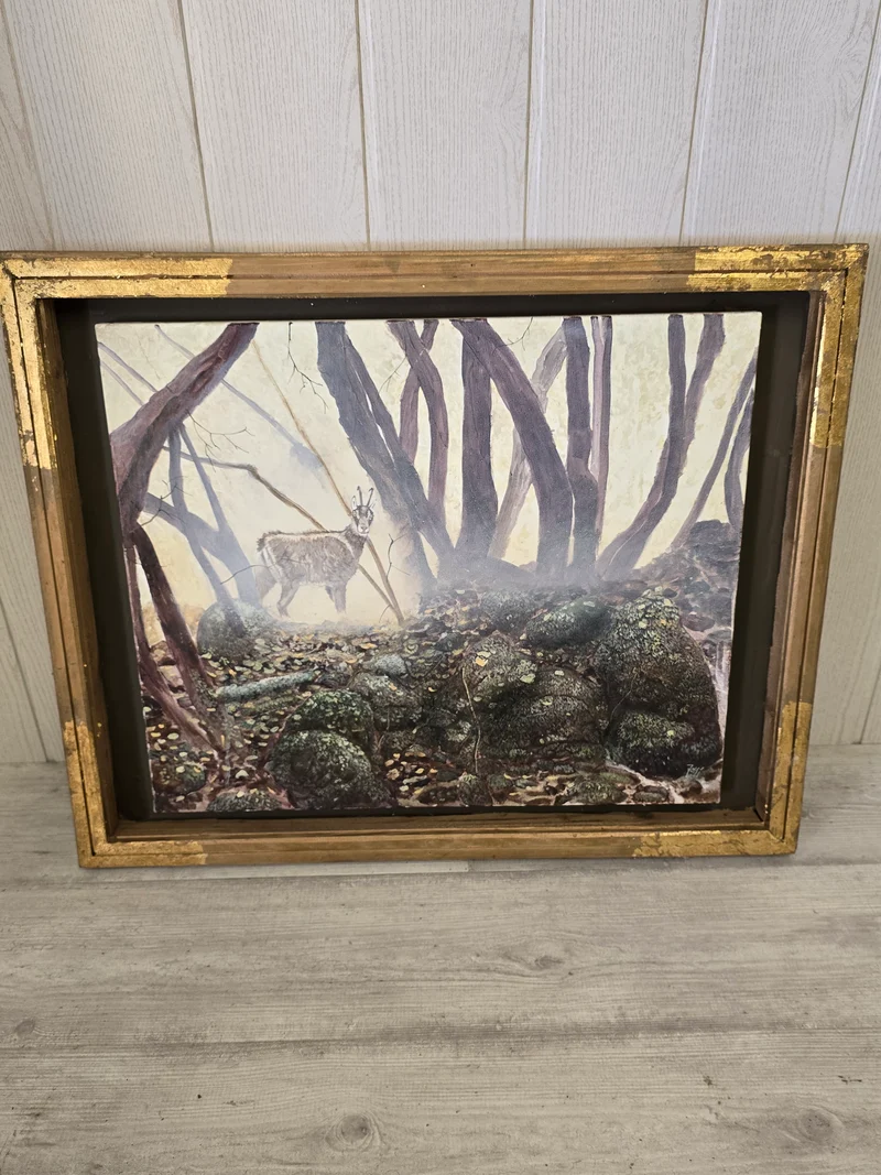 Tableau "Chamois en forêt" - GR