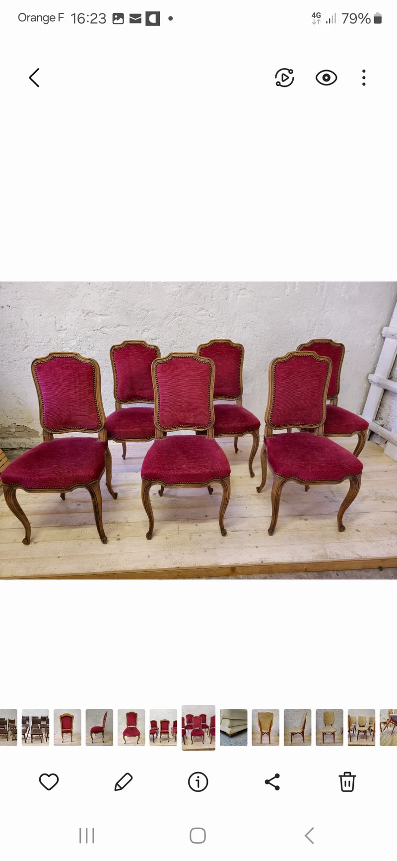 Chaise louis XV
