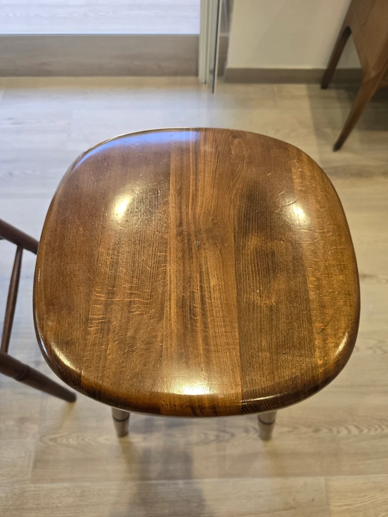 Tabouret bistrot bois massif