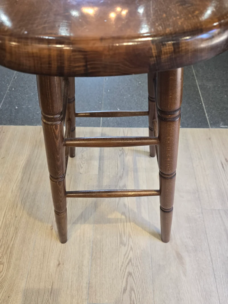 Tabouret bistrot bois massif