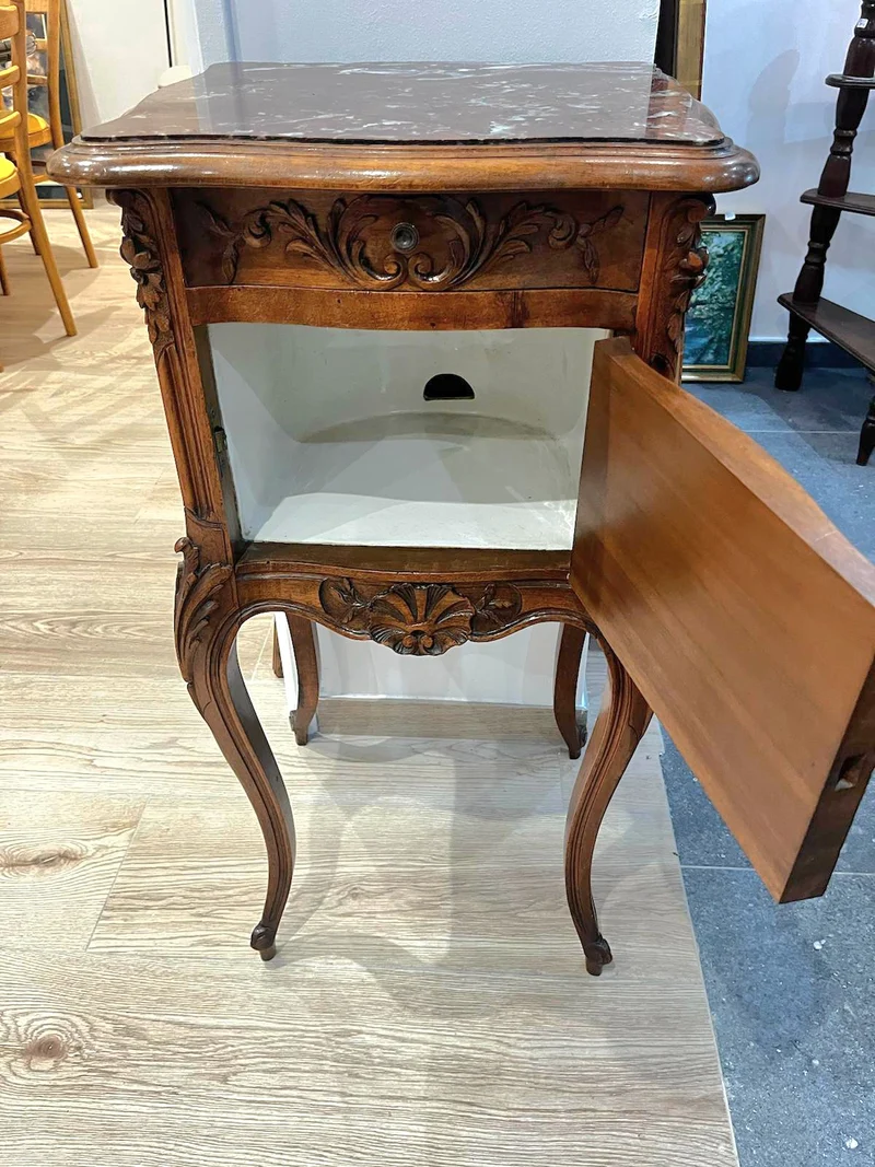 Chevet louis Xv marbre sculpté