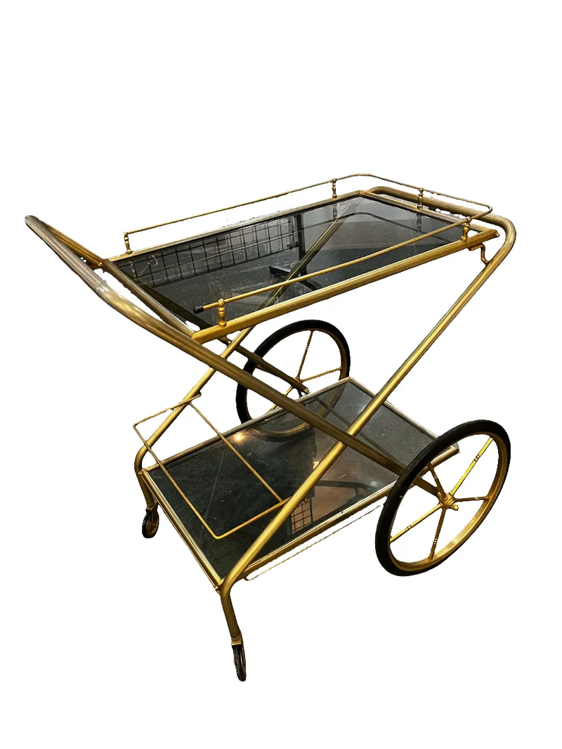 Desserte vintage en laiton