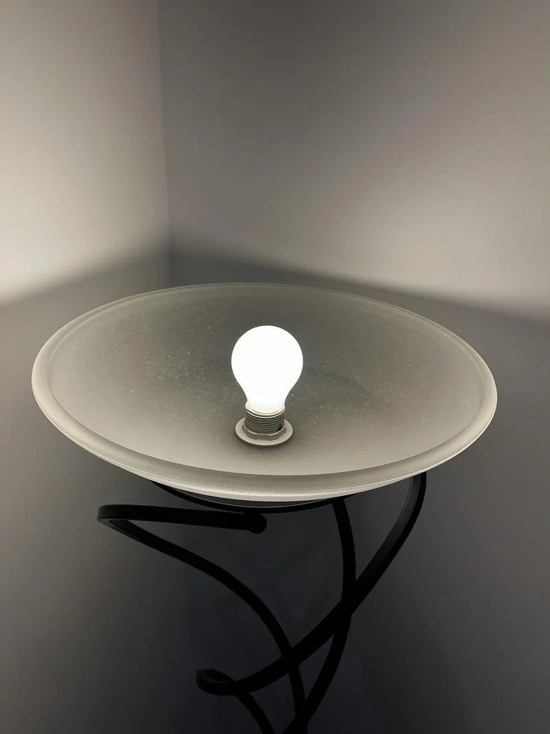 Lampe sur pied fer forgé
