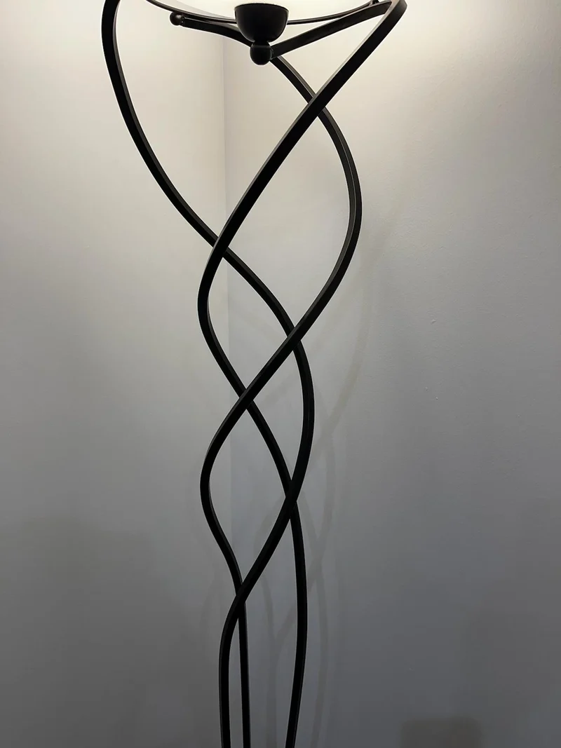 Lampe sur pied fer forgé