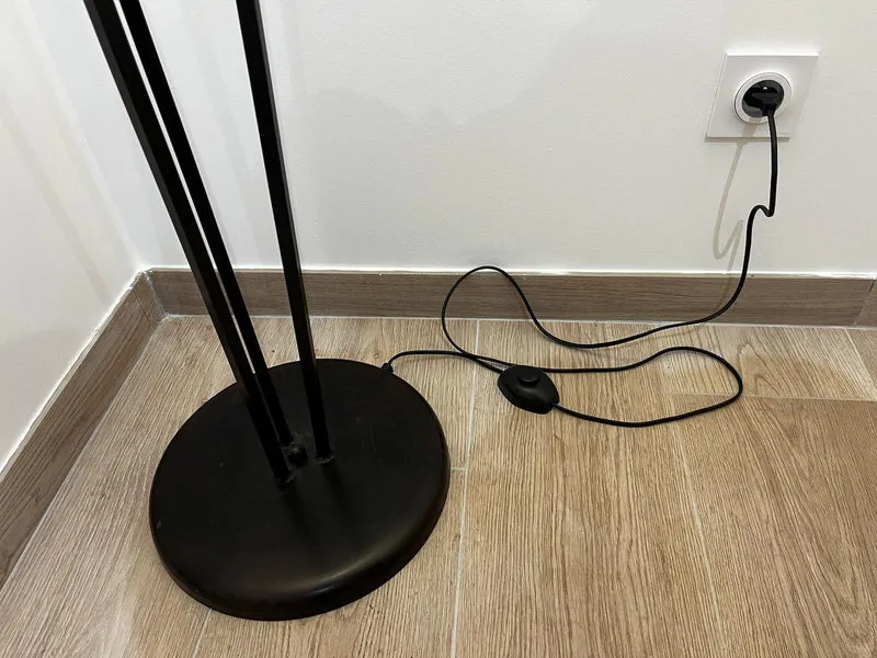 Lampe sur pied fer forgé