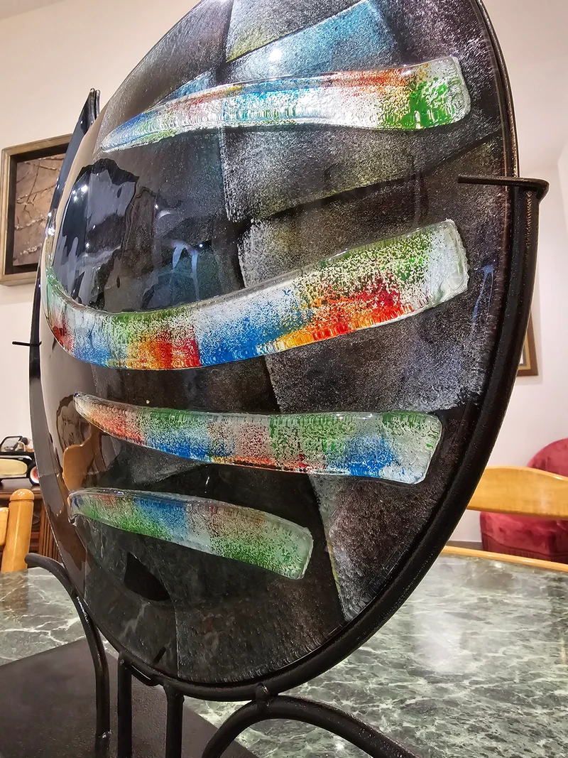 Grand vase glassart deco