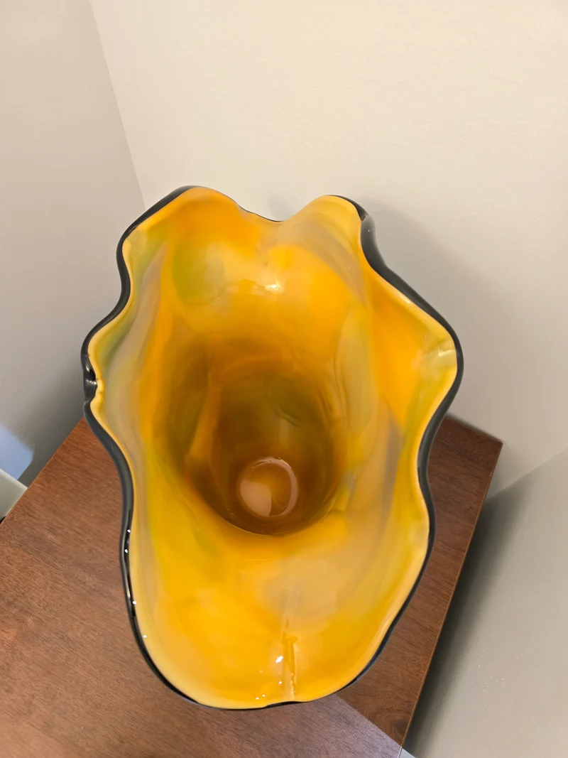 Vase arlequin Picasso en pâte de verre