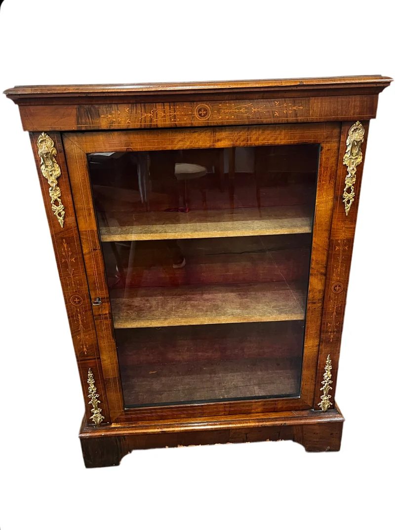 Vitrine marqueterie XIX eme CHARLE X