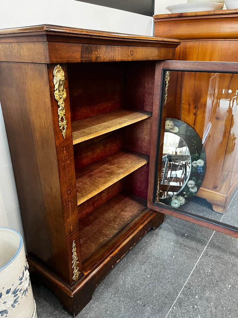 Vitrine marqueterie XIX eme CHARLE X