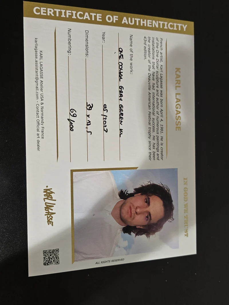 One dollar argent - Karl Lagasse 69/100