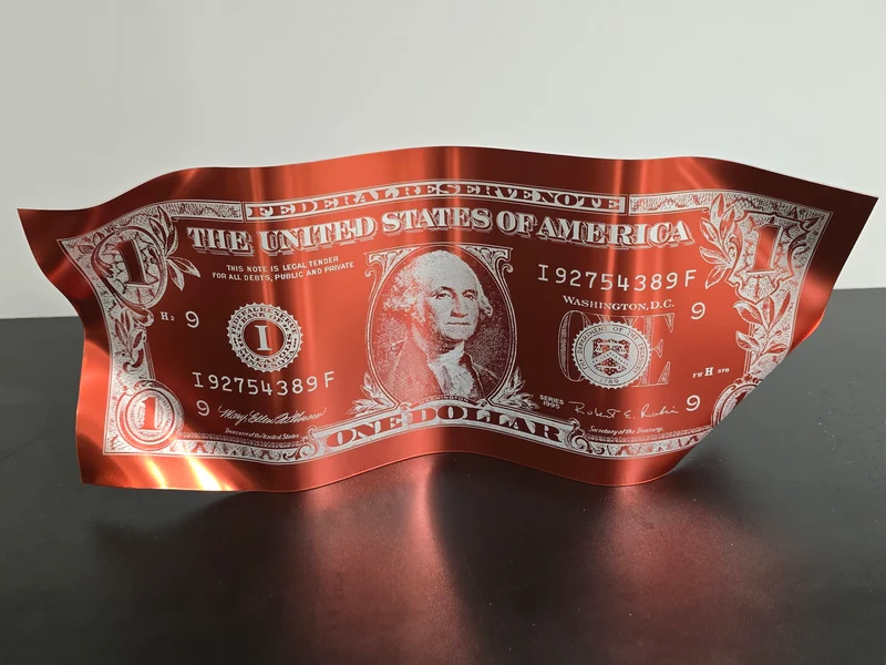 One dollar rouge/noir -Karl lagasse 11/14