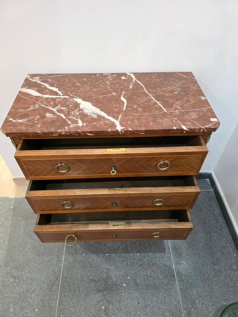Commode marqueterie style transitoire