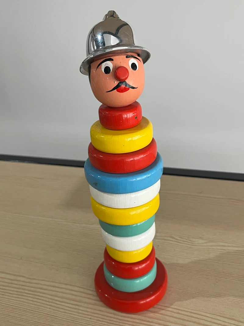 Jouet pompier empilable Educo Lux