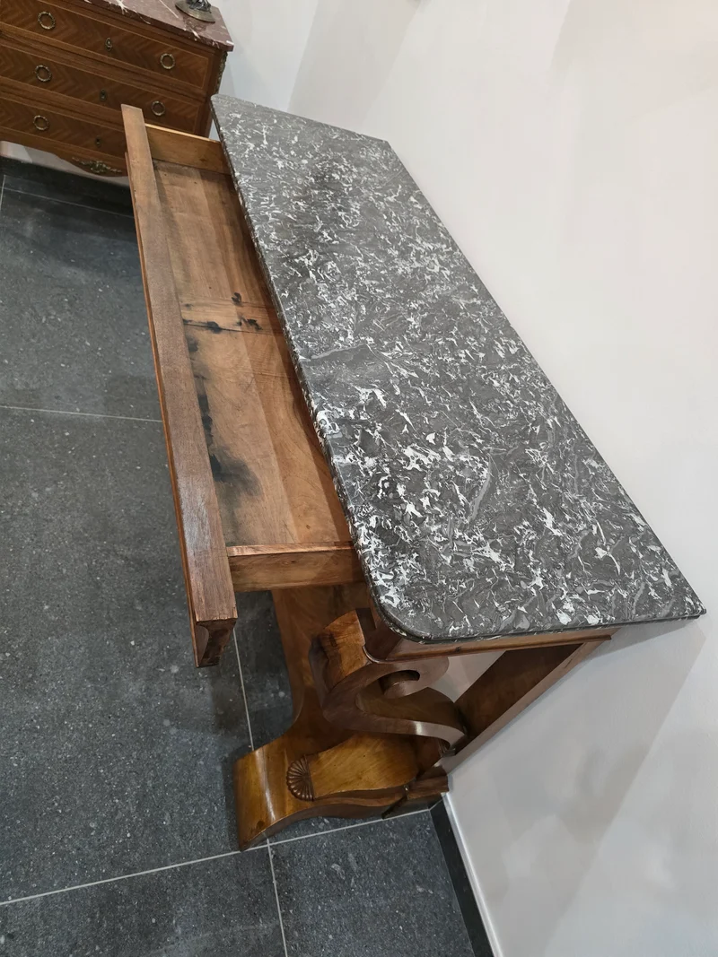 Console en marbre epoque restauration