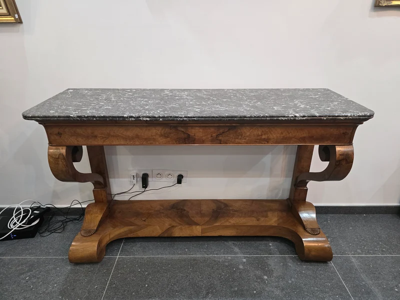 Console en marbre epoque restauration
